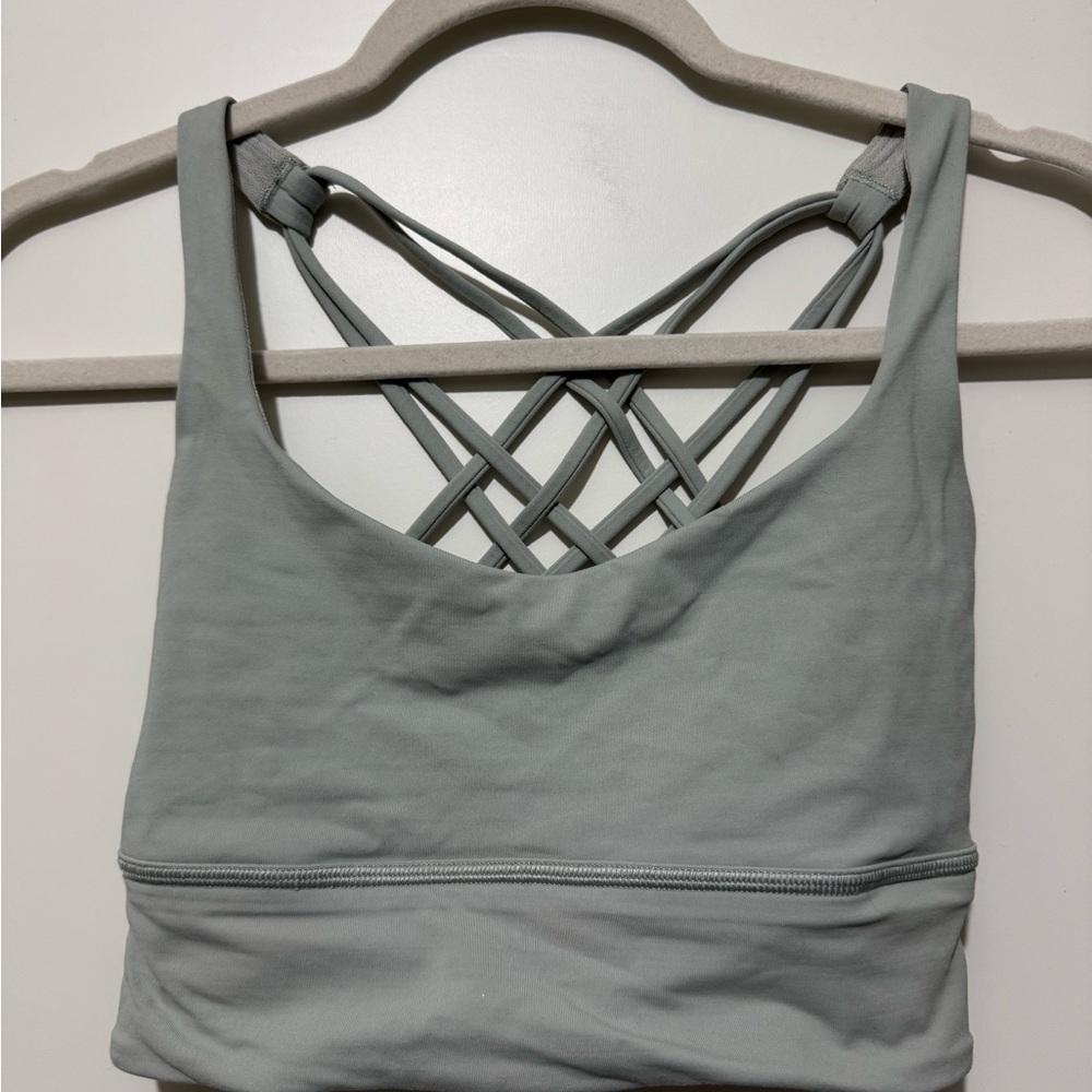 Lululemon Athletica Gray Strappy Back Bra